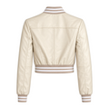 Cropped Leather Baseball