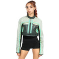 Cropped Leather Moto Jacket