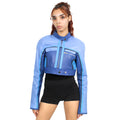 Cropped Leather Moto Jacket