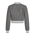 Cropped Leather Baseball