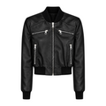 Cropped Leather Baseball