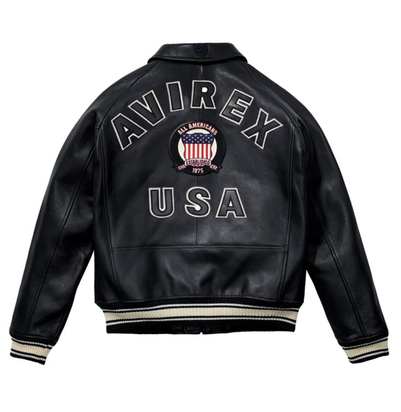 Men's Avirex Icon Leather Jacket 2026