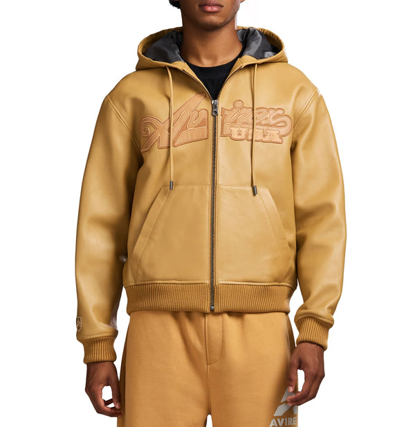 Avirex Leather Hoodie