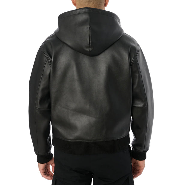 Avirex Leather Hoodie