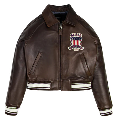Women's Cropped Avirex Icon Jacket 2026