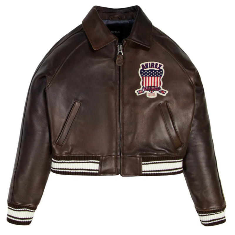 Women's Cropped Avirex Icon Jacket 2026