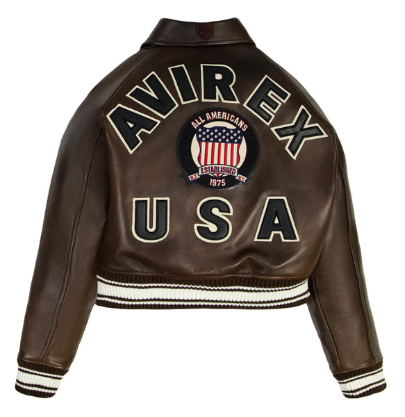 Women's Cropped Avirex Icon Jacket 2026