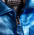 Cropped Metallic Icon Jacket
