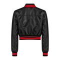 Cropped Leather Baseball