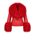 Leather with Mongolian Lamb