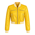 Cropped Leather Baseball