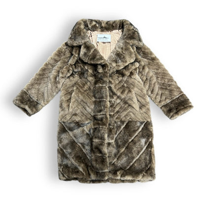 Faux Mink Crystal Parka