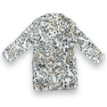 Faux Fur Leopard Print Parka