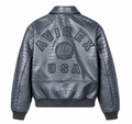 Men's Croc Avirex Icon Leather Jacket 2026 (DLNYC Exclusive)