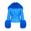 Leather with Mongolian Lamb