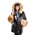 Full Skin Mink with Tanuki Fox Trims