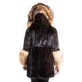 Full Skin Mink with Tanuki Fox Trims