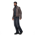Classic Brown Suede Leather Jacket