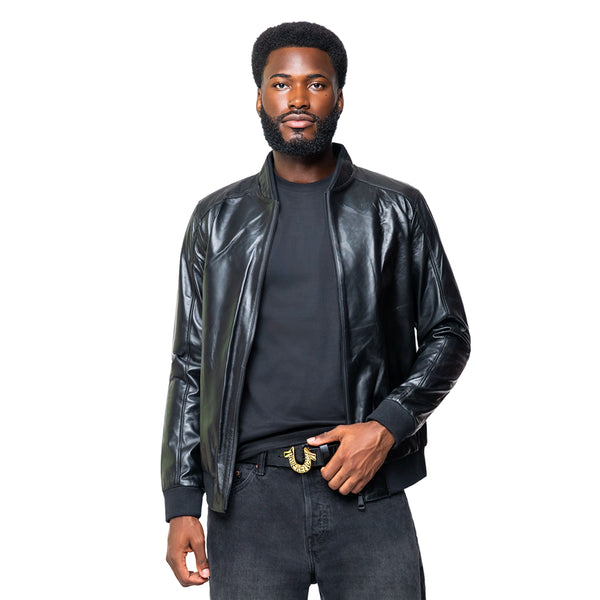 Lambskin Leather Bomber
