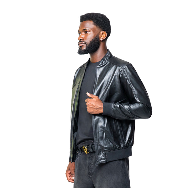 Lambskin Leather Bomber