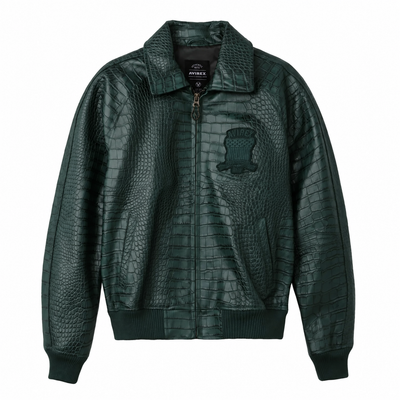 Men's Croc Avirex Icon Leather Jacket 2026