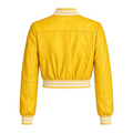 Cropped Leather Baseball