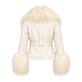 Leather with Mongolian Lamb