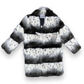 Polka Dot Faux Fur Parka