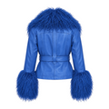 Leather with Mongolian Lamb