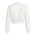 Cropped Leather Baseball