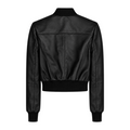 Cropped Leather Baseball