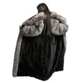 Full Skin Mink Trench Coat with Fox Fur