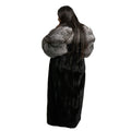 Full Skin Mink Trench Coat with Fox Fur