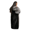 Full Skin Mink Trench Coat with Fox Fur