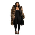 3/4 Panel Fox Fur with Collar