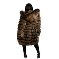 3/4 Panel Fox Fur with Collar