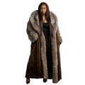 Full Skin Mink Trench Coat with Fox Fur