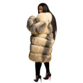 3/4 Fox Fur with Shawl Collar