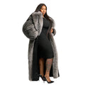 Full Skin Mink Trench Coat with Fox Fur