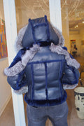 Women's Biker Shearling with Fox Collar