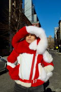 Women's Biker Shearling with Fox Collar