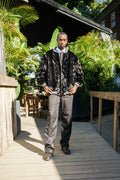 Baseball Mink Bomber Jacket