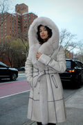 Acro Shearling with Fox Hood and Middle Lining