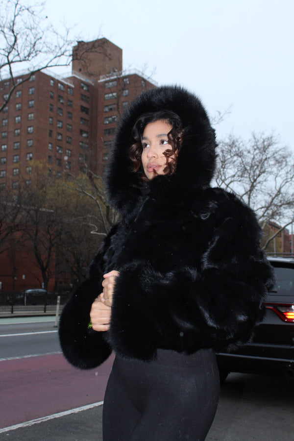 Fox Bolero with Hood