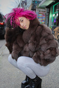 Fox Bolero with Full Collar