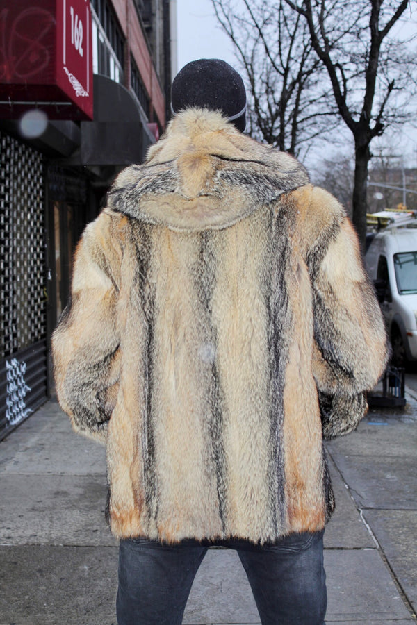 Golden Island Fox Face Vest with Hood