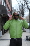 Leather Hoodie