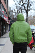 Leather Hoodie
