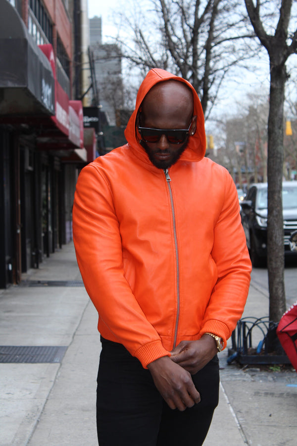 Leather Hoodie