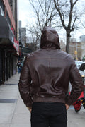 Leather Hoodie